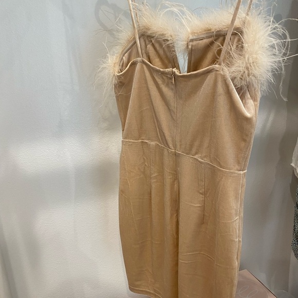 Erika feather trim mini dress - Picture 4 of 5